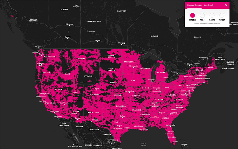 TMobile launches LTE comparison map so you can compare its coverage to