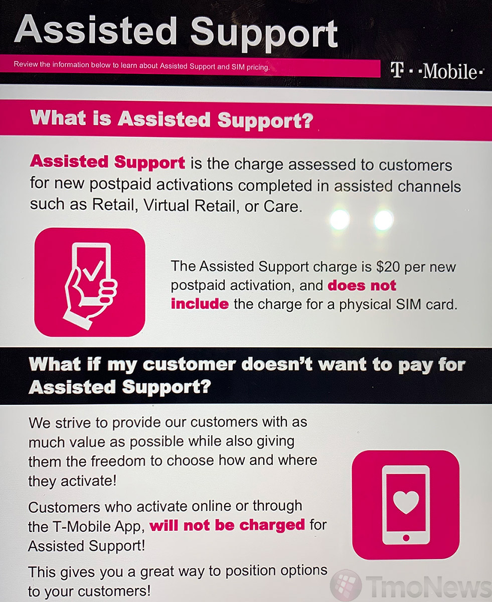 t mobile assisted support charge